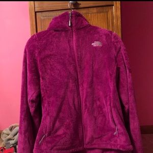 Pink north face jacket